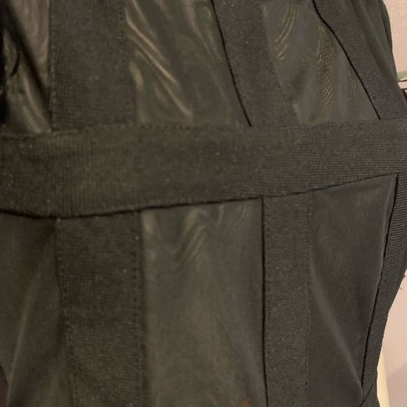 Women sheer Black Mesh Detail Top - Picture 4 of 10